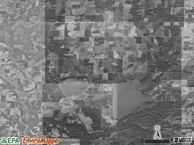 Cunningham township, Missouri satellite photo by USGS