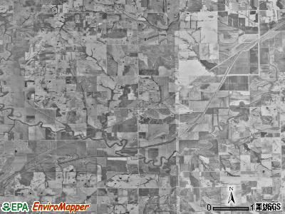 Monroe township, Missouri satellite photo by USGS