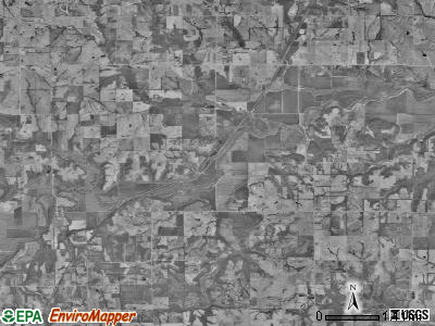 New York township, Missouri satellite photo by USGS