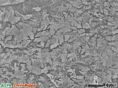 Bloomington township, Missouri satellite photo by USGS