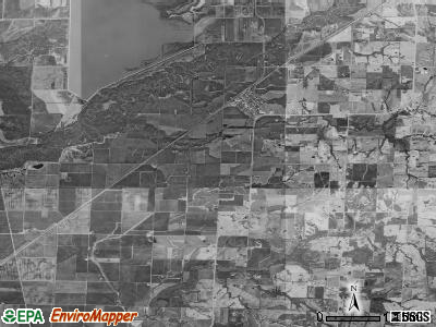 Mendon township, Missouri satellite photo by USGS