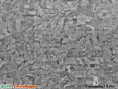 Van Horn township, Missouri satellite photo by USGS
