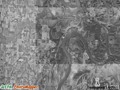De Witt township, Missouri satellite photo by USGS