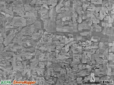 Combs township, Missouri satellite photo by USGS