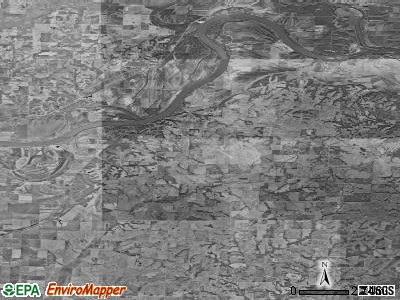 Miami township, Missouri satellite photo by USGS