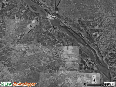 Calumet township, Missouri satellite photo by USGS