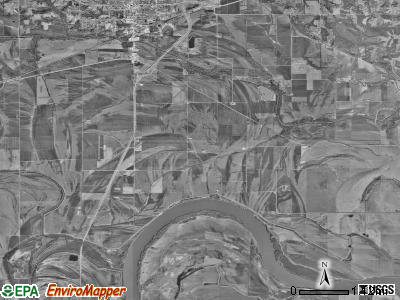 Wakenda township, Missouri satellite photo by USGS
