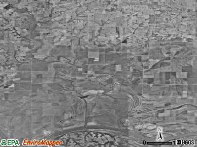 Crooked River township, Missouri satellite photo by USGS