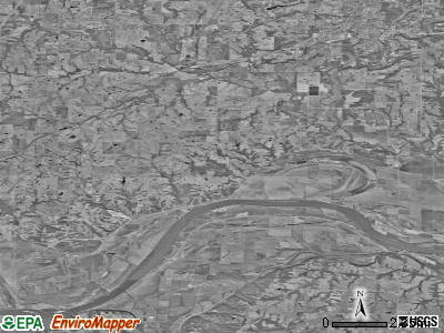 Fishing River township, Missouri satellite photo by USGS