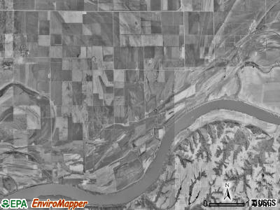 Cherry Valley township, Missouri satellite photo by USGS