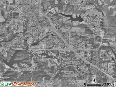 Fox township, Missouri satellite photo by USGS