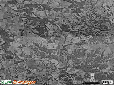 Waverly township, Missouri satellite photo by USGS
