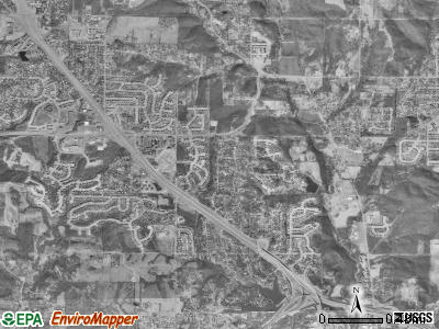 Pawnee township, Missouri satellite photo by USGS