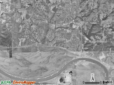 Sioux township, Missouri satellite photo by USGS