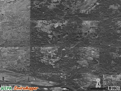 Moniteau township, Missouri satellite photo by USGS