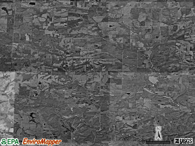 Shamrock township, Missouri satellite photo by USGS