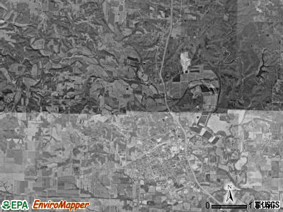 Bedford township, Missouri satellite photo by USGS