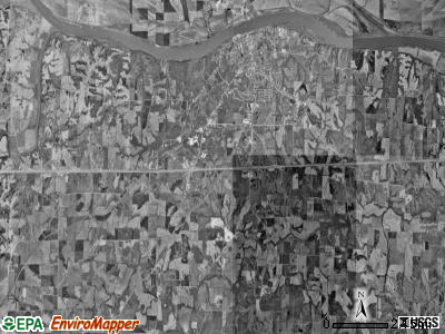 Boonville township, Missouri satellite photo by USGS