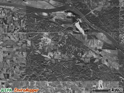 Saline township, Missouri satellite photo by USGS