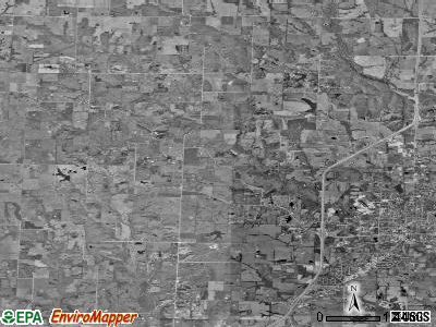 West Fulton township, Missouri satellite photo by USGS