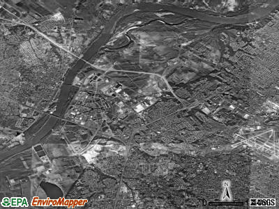 Northwest township, Missouri satellite photo by USGS