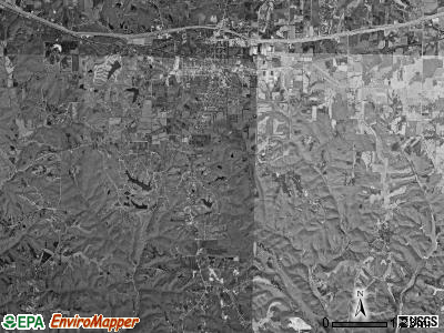 South Elkhorn township, Missouri satellite photo by USGS