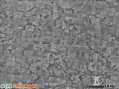 La Monte township, Missouri satellite photo by USGS
