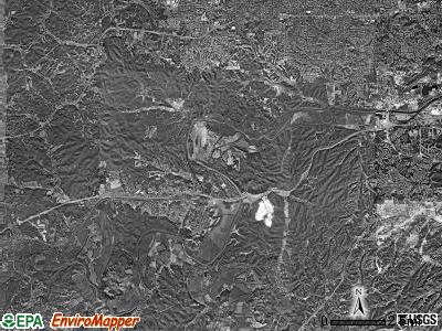 Meramec township, Missouri satellite photo by USGS