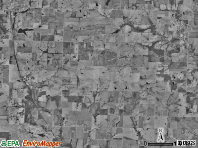 West Boone township, Missouri satellite photo by USGS