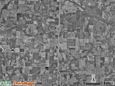 Deer Creek township, Missouri satellite photo by USGS