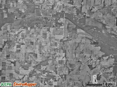 White Oak township, Missouri satellite photo by USGS