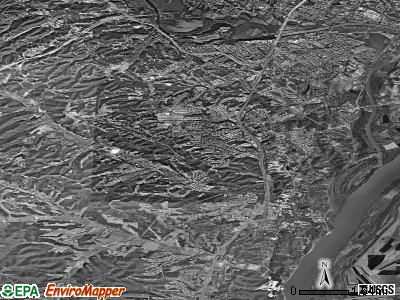 Windsor township, Missouri satellite photo by USGS