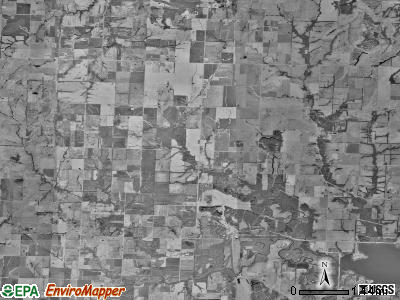 Walker township, Missouri satellite photo by USGS