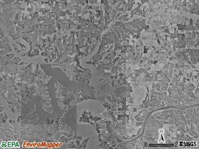 Lindsey township, Missouri satellite photo by USGS