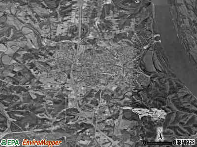 River View township, Missouri satellite photo by USGS