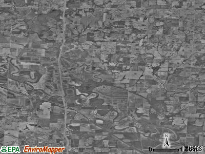 Lone Oak township, Missouri satellite photo by USGS