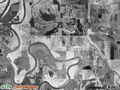 Melton township, Arkansas satellite photo by USGS