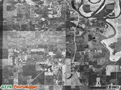 Whiteville township, Arkansas satellite photo by USGS
