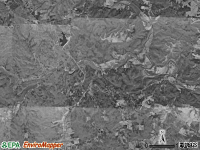 Kingston township, Missouri satellite photo by USGS