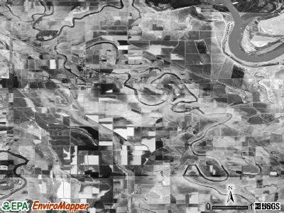 Choctaw township, Arkansas satellite photo by USGS