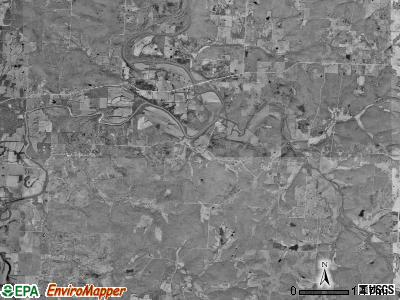 Washington township, Missouri satellite photo by USGS