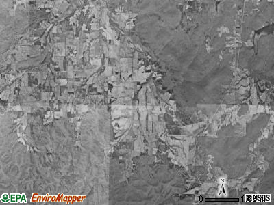 Iron township, Missouri satellite photo by USGS