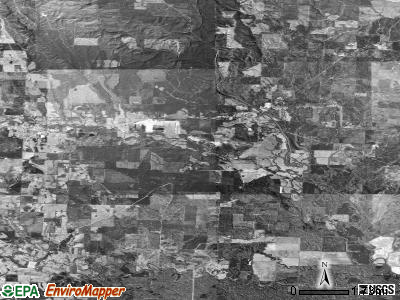 Wolf Creek township, Arkansas satellite photo by USGS