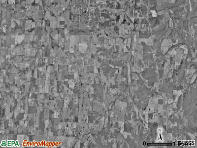 South Benton township, Missouri satellite photo by USGS