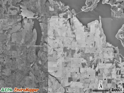 North Morgan township, Missouri satellite photo by USGS