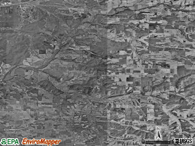 West Dallas township, Missouri satellite photo by USGS