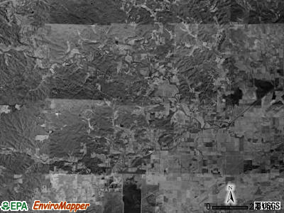Wayne township, Missouri satellite photo by USGS