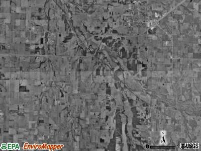 Hoberg township, Missouri satellite photo by USGS