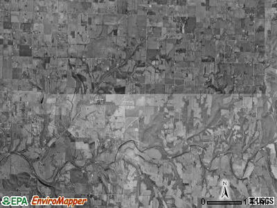 Linden township, Missouri satellite photo by USGS