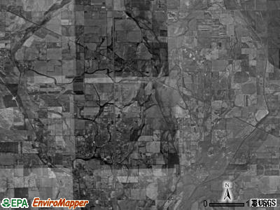Sandywoods township, Missouri satellite photo by USGS